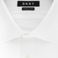 DKNY Men's Slim Fit Performance Stretch Wrinkle Resistant French Cuff Dress Shirt White Size XL