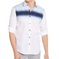 Alfani Men's Watercolor Chest Shirt White Size Small