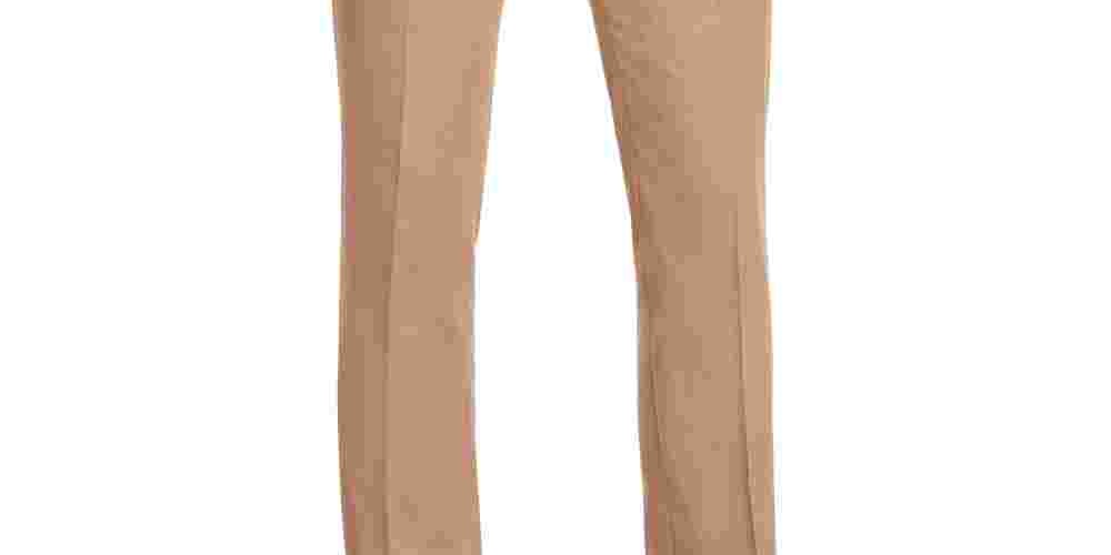 Alfani Men's Stretch Printed Classic Fit Stretch Pants Brown Size 38X32