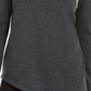 Alfani Women's Asymmetrical Beaded Sweater Gray Size X-Small