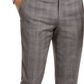 Tommy Hilfiger Men's Modern Fit Thflex Stretch Plaid Suit Separate Pants Gray Size 30X30