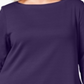 Karen Scott Women's Plus Cotton Tunic Top Purple Size 1X