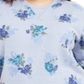 Karen Scott Women's Plus Printed Fleece Sweatshirt Blue Size 0X