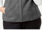 Karen Scott Women's Fleece Zip Front Vest Charcoal Size Petite S