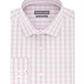 Geoffrey Beene Men's Slim Fit Performance Stretch Plaid Dress Shirt Blush Size L 16-16/5