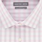 Geoffrey Beene Men's Slim Fit Performance Stretch Plaid Dress Shirt Blush Size L 16-16/5