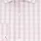 Geoffrey Beene Men's Slim Fit Performance Stretch Plaid Dress Shirt Blush Size L 16-16/5