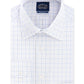 Eagle Men's Classic Fit Non Iron Stretch Collar Check Dress Shirt White Size M