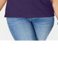 Karen Scott Women's Mock Neck Sleeveless Top Purple Size Small