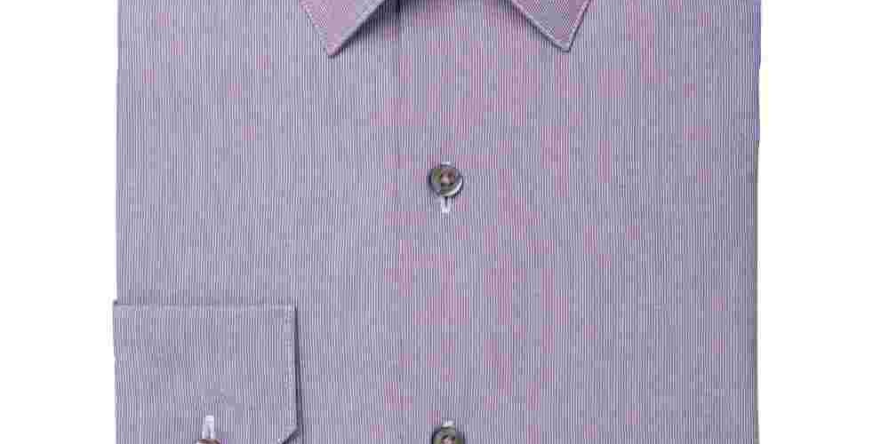 Alfani Men's Collared Slim Fit Dress Shirt Purple Size 15.5X34X35