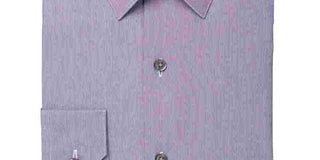 Alfani Men's Collared Slim Fit Dress Shirt Purple Size 15.5X34X35
