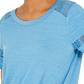 Style & Co Women's Lace Inset Top Blue Size Small
