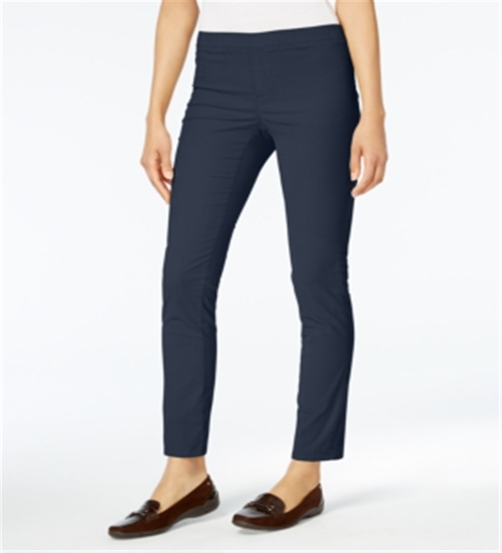 Karen Scott Women's Corduroy Pull on Pants Blue Size Petite L