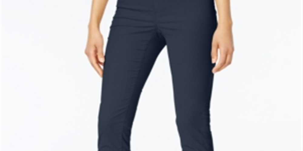 Karen Scott Women's Corduroy Pull on Pants Blue Size Petite L