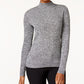 Karen Scott Women's Cotton Mock Neck Sweater Gray Size Medium