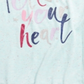 Max & Olivia Little & Big Girl's Heart Print Pajama Top Blue Size 10/12