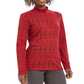 Karen Scott Women's Fair Isle Printed Mock Neck Top Red Size Petite XL