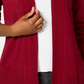 Karen Scott Women's Open Front Cardigan Red Size X-Large