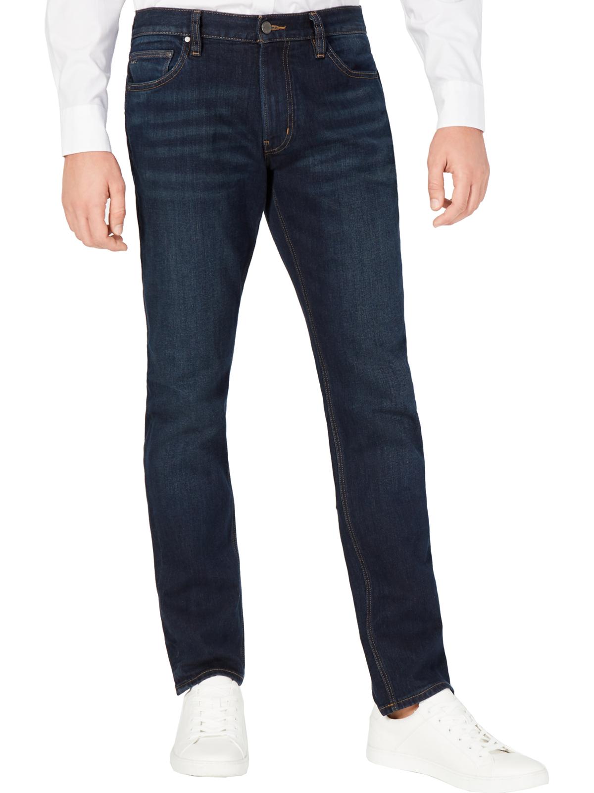 Michael Kors Men's Parker Denim Slim Fit Slim Leg Jeans Blue Size 36