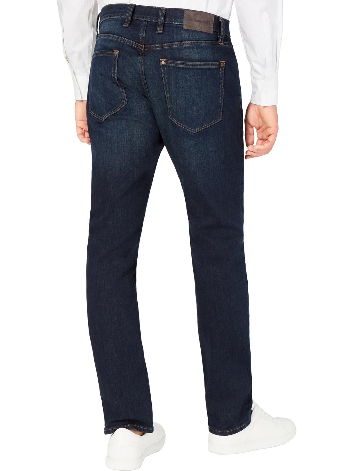 Michael Kors Men's Parker Denim Slim Fit Slim Leg Jeans Blue Size 36