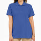 Karen Scott Women's Cotton Polo Shirt Blue Size X-Small