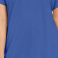 Karen Scott Women's Cotton Polo Shirt Blue Size X-Small