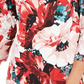 Charter Club Women's Floral Print Boat Neck Top Red Size Small