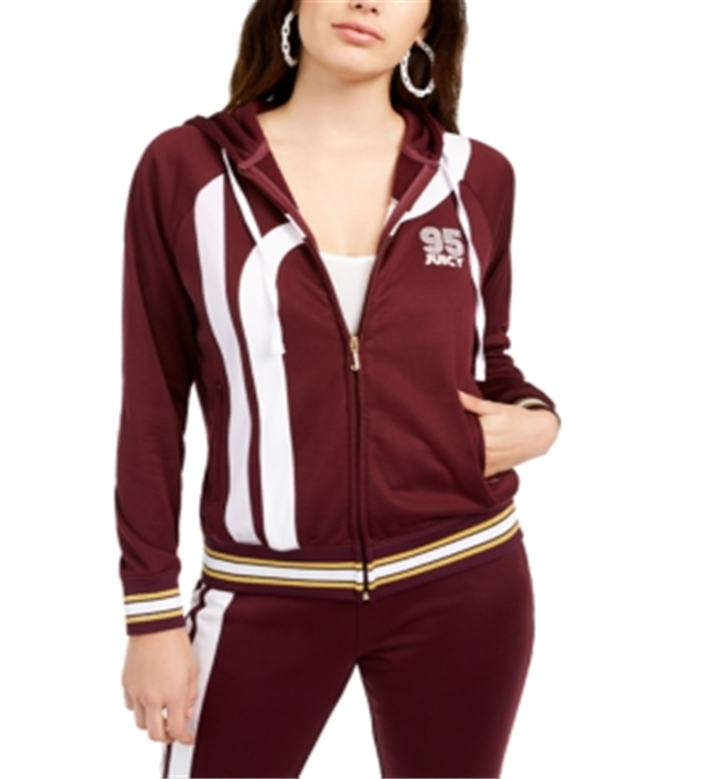 Juicy Couture Women's on Tour Logo Track Jacket Purple Size Small