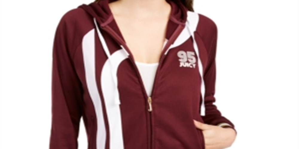 Juicy Couture Women's on Tour Logo Track Jacket Purple Size Small