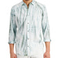 INC International Concepts Men's Tie Dye Long Sleeve Button Down Shirt Green Size Small
