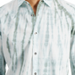INC International Concepts Men's Tie Dye Long Sleeve Button Down Shirt Green Size Small