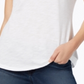 Maison Jules Women's V Neck Patch Pocket T-Shirt White Size Medium