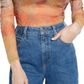 Guess Women's La 1981 Mesh Top Gold Multi Size XS