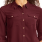 Charter Club Women's Solid Button up Shirt Red Size Petite XL