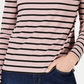 Charter Club Women's Striped Turtleneck Top Pink Size Petite Medium