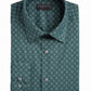 Alfani Men's Slim Fit Performance Stretch Square Tile Print Dress Shirt Green Size XL