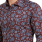 Bar III Men's Slim Stretch Shirt Red Size 15X15