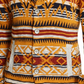 American Rag Men's Midwest Print Canyon Cardigan  Orange Size X-Large