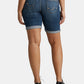 Silver Jeans Co Women's Denim Elyse Roll Cuff Denim Bermuda Shorts Blue Size 31X9