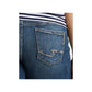 Silver Jeans Co Women's Denim Elyse Roll Cuff Denim Bermuda Shorts Blue Size 31X9