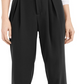 Bar III Women's Pleated Zippered Straight Leg Wear To Work Pants Black Size 8