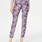 Charter Club Women's Bristol Ankle Floral Print Skinny Jeans Blue Size 10