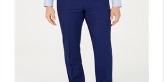 Ralph Lauren Men's Classic Fit UltraFlex Stretch Plaid Suit Pants Blue Size 32X32