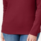 Karen Scott Women's Cotton Henley Neck Top Red Size Petite Small