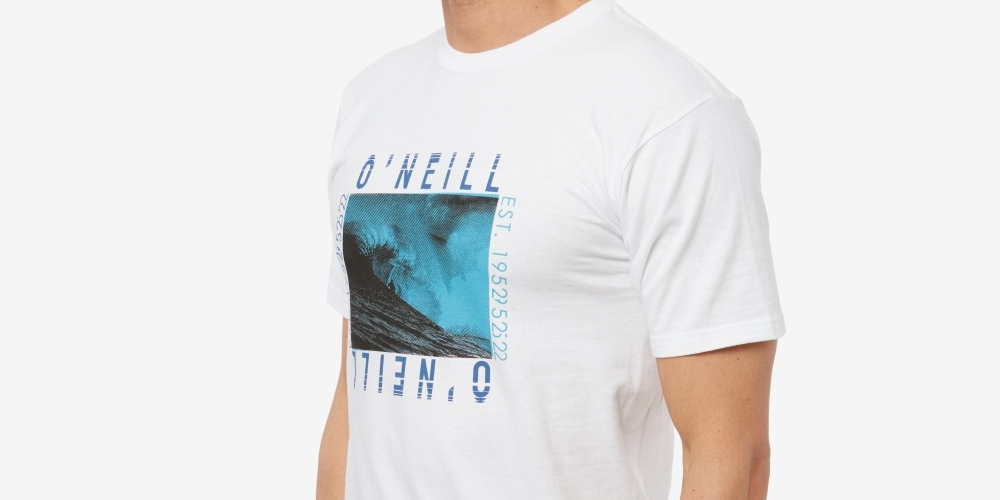 O'neill Men's Surf Short Sleeve Tee White Size Small
