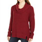 Style & Co Women's Neck Sweater Red Size Medium