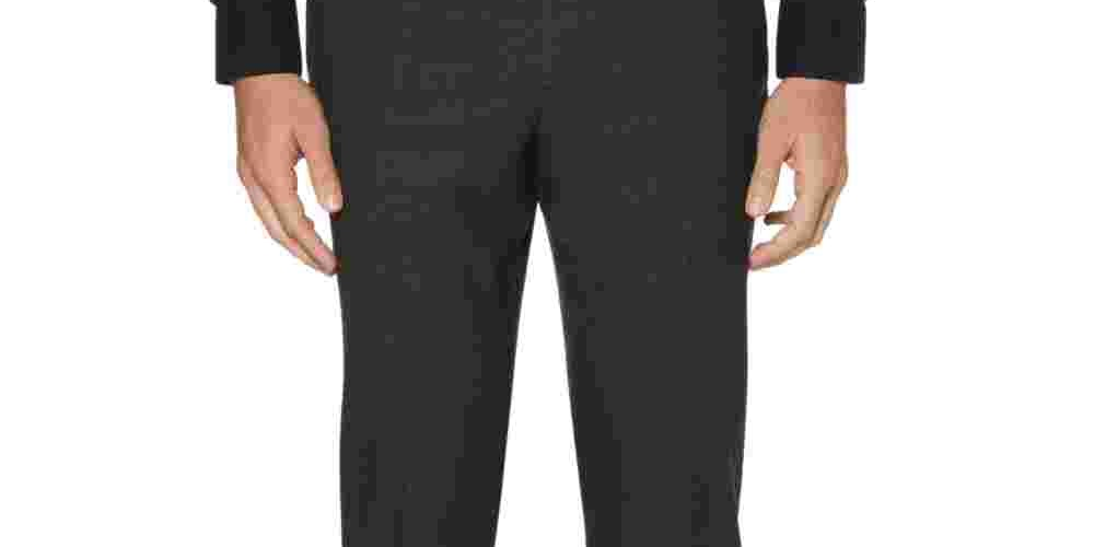 Perry Ellis Men's Plaid Pants Black Size 32X30