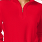 Karen Scott Women's Zip Neck Top Red Size Petite L