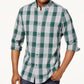 Club Room Men's Plaid Flannel Shirt Green Size Small