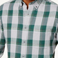 Club Room Men's Plaid Flannel Shirt Green Size Small